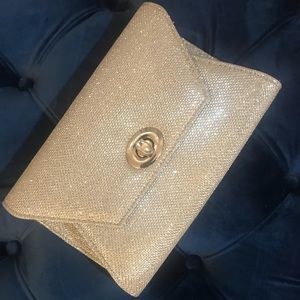 Silver Sparkle Clutch